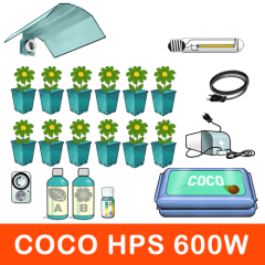 Kit Coltivazione Coco 600W - Max 12 Piante