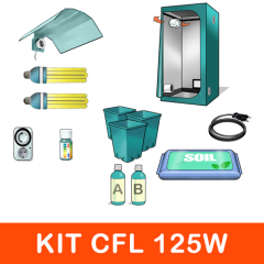 Kit Mini Grow Box CFL 125W Crescita E Fioritura